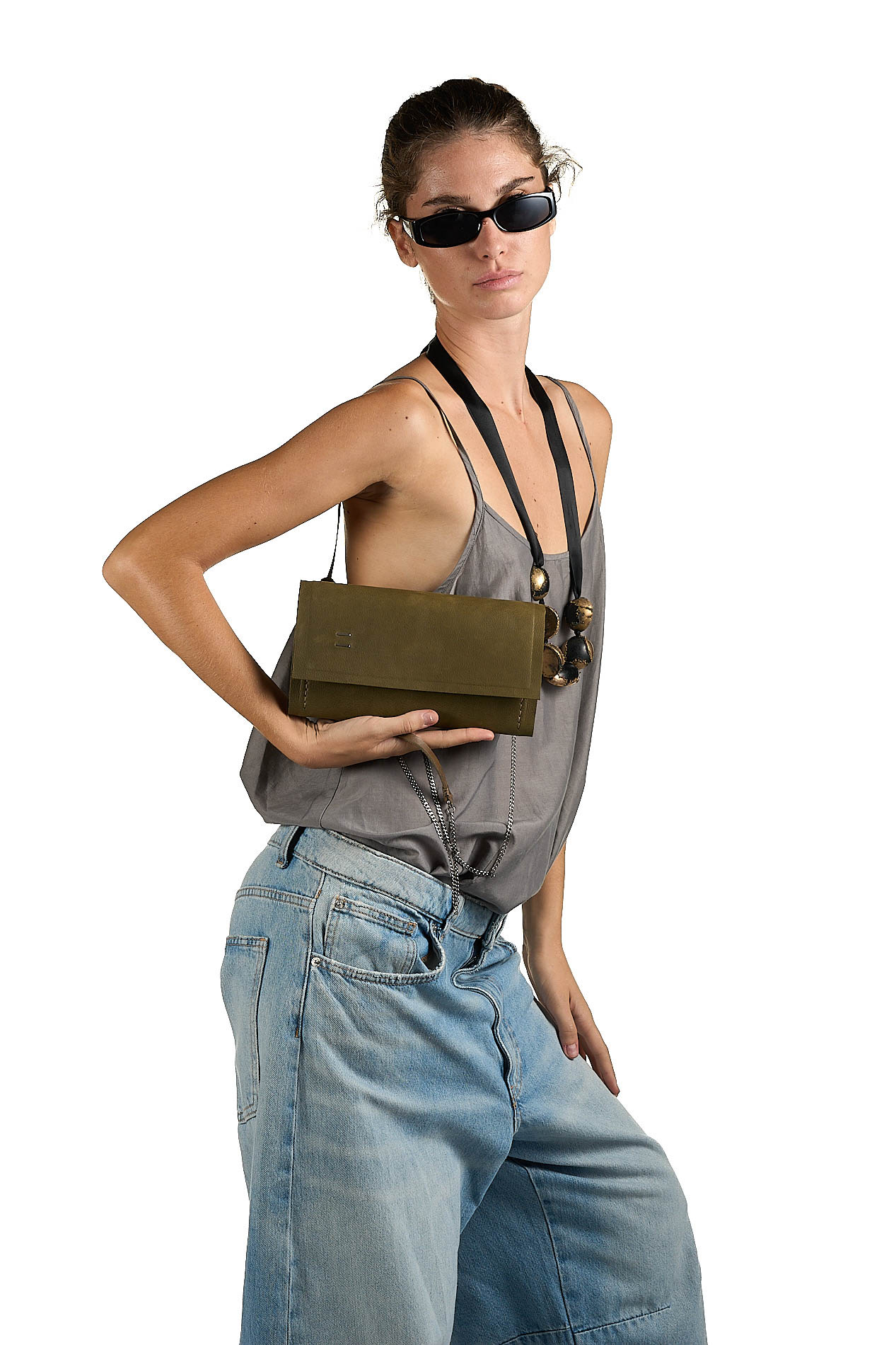 daniele basta leather and silver bags - WEARING
